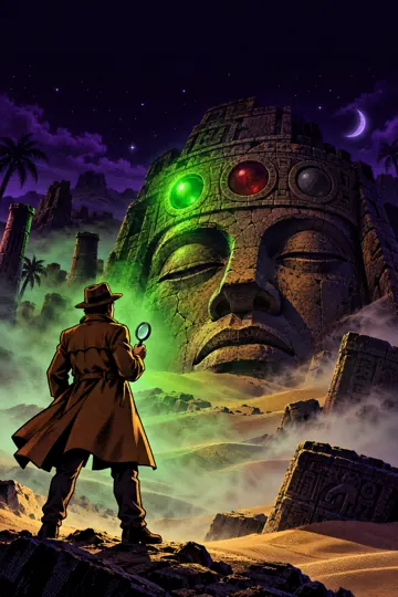 The stone oracle guards a mystery